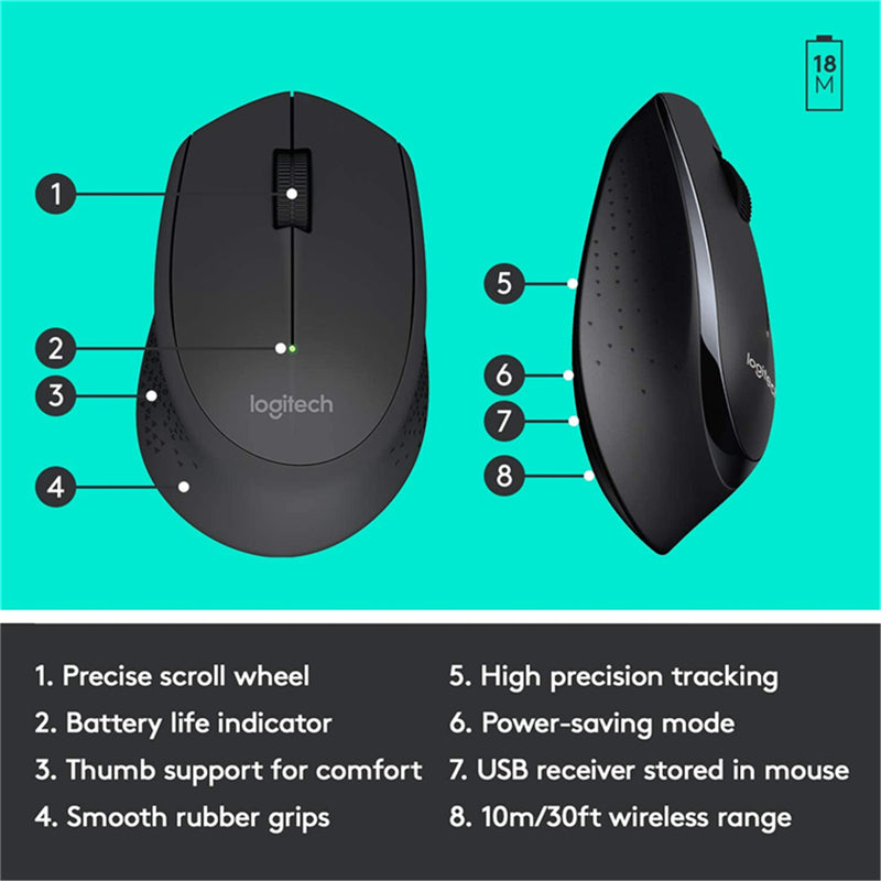 Logitech MK345 Wireless Desktop Keyboard & Mouse Combo
