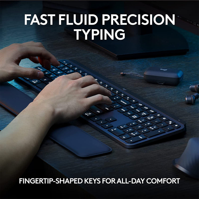 Logitech MX Keys S Advanced Wireless Illuminated Keyboard - Graphite