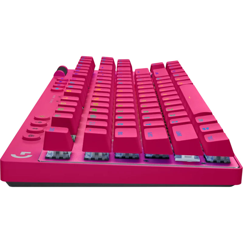 Logitech G Pro X TKL LIGHTSPEED Gaming Keyboard - Pink / Magenta