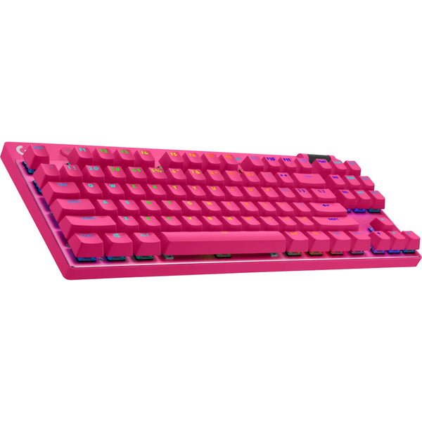 Logitech G Pro X TKL LIGHTSPEED Gaming Keyboard - Pink / Magenta