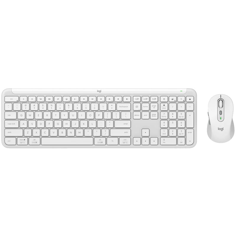 Logitech MK950 Signature Slim Wireless Desktop Keyboard & Mouse Combo - Off White