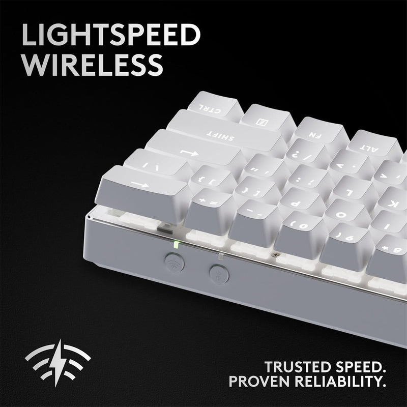 Logitech G Pro X 60 LIGHTSPEED Gaming Keyboard - White