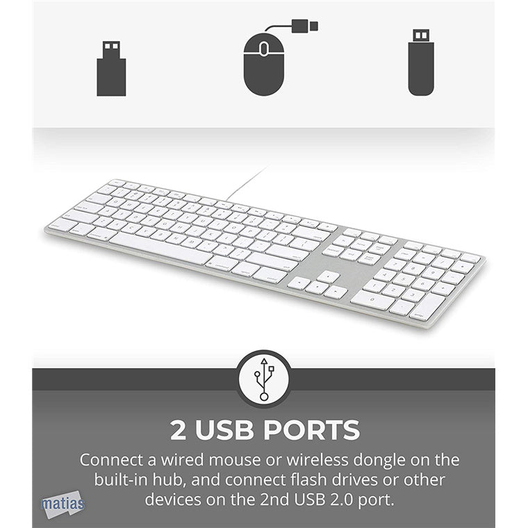 Matias FK318S Keyboard for Mac - Silver