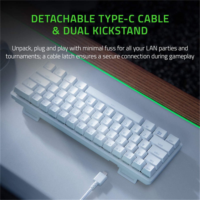 Razer Huntsman Mini 60% Gaming Keyboard - Mercury Edition