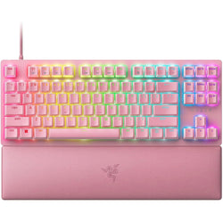Razer Huntsman v2 TKL Wired Gaming Keyboard - Quartz Edition - Razer Red Switch