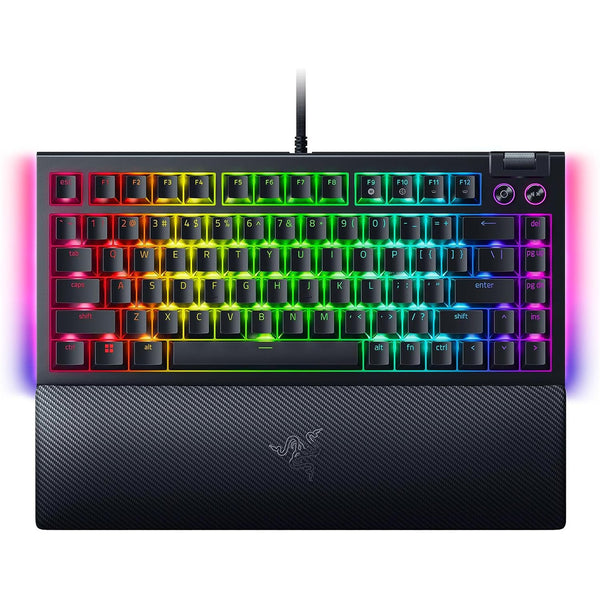 Razer BlackWidow v4 Pro 75% Hot-Swappable Mechanical Gaming Keyboard - Razer Orange Tactile Switch