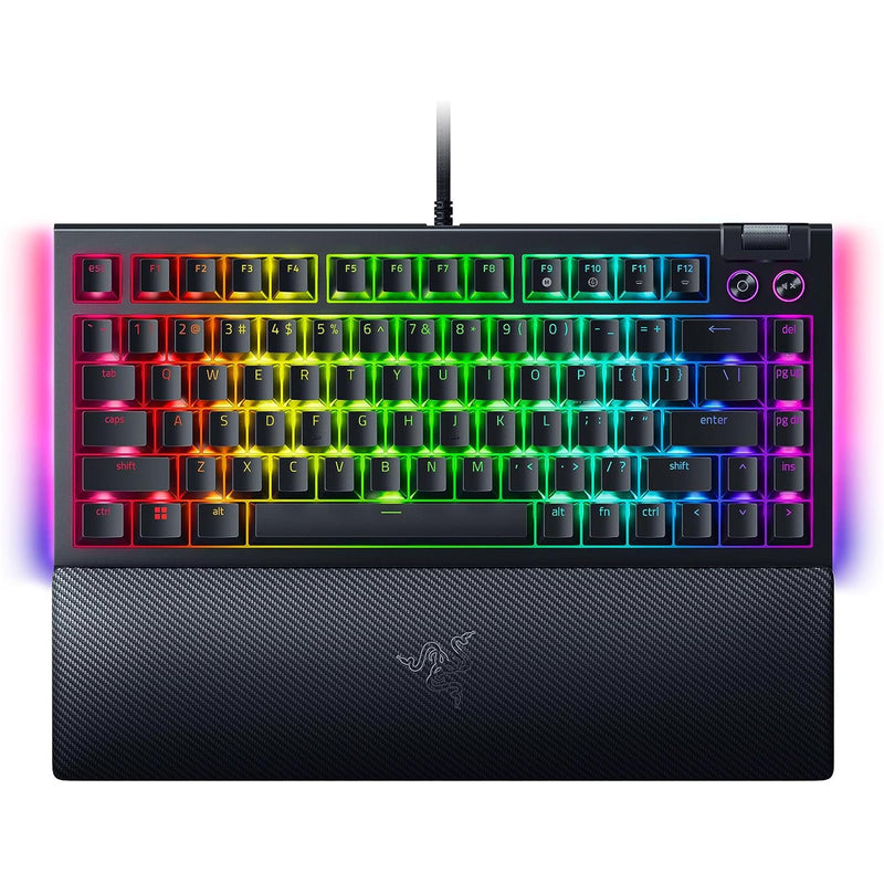 Razer BlackWidow v4 Pro 75% Hot-Swappable Mechanical Gaming Keyboard - Razer Orange Tactile Switch