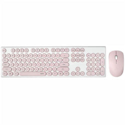 Rapoo RAPOO-X260-PK X260 Wireless Optical Mouse & Keyboard - Pink