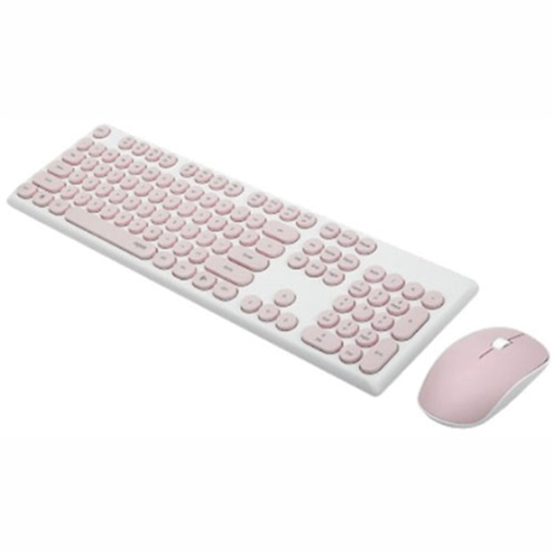 Rapoo RAPOO-X260-PK X260 Wireless Optical Mouse & Keyboard - Pink