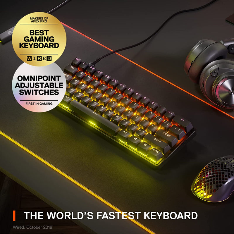 Steelseries Apex Pro Mini Mechanical RGB Gaming Keyboard