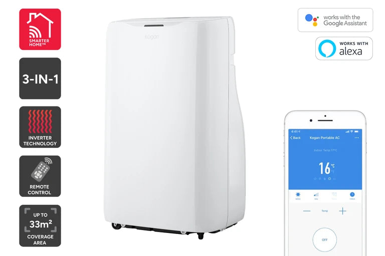 Kogan SmarterHome™ 4.1kW Inverter Portable Air Conditioner (14,000 BTU)
