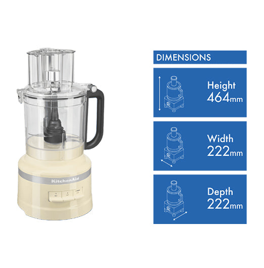 KitchenAid 13 Cup Food Processor Almond Cream