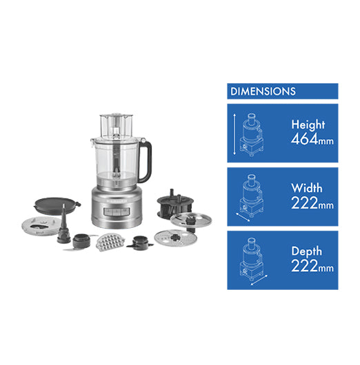 KitchenAid 13 Cup Food Processor Contour Silver