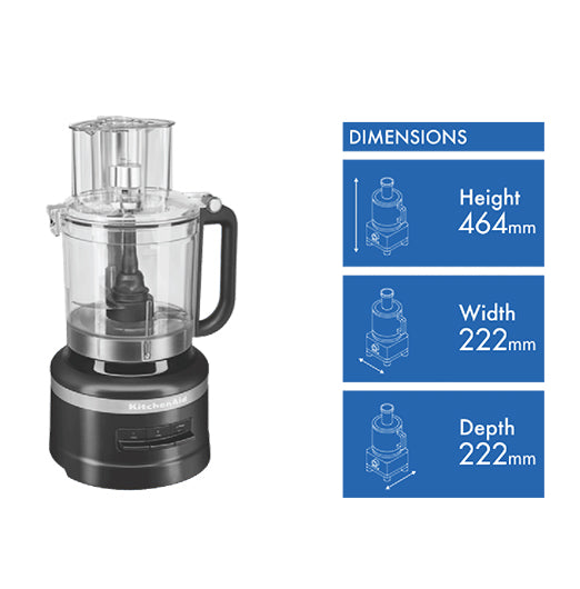KitchenAid 13 Cup Food Processor Matte Black