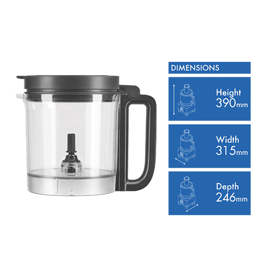 KitchenAid 9 Cup Food Processor Black Matte
