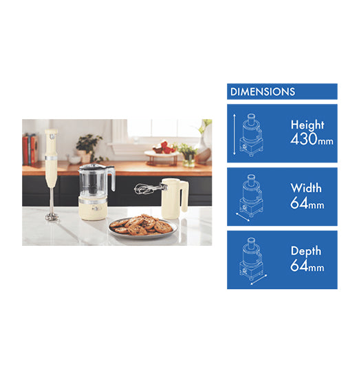 KitchenAid Cordless Hand Blender Almond Cream