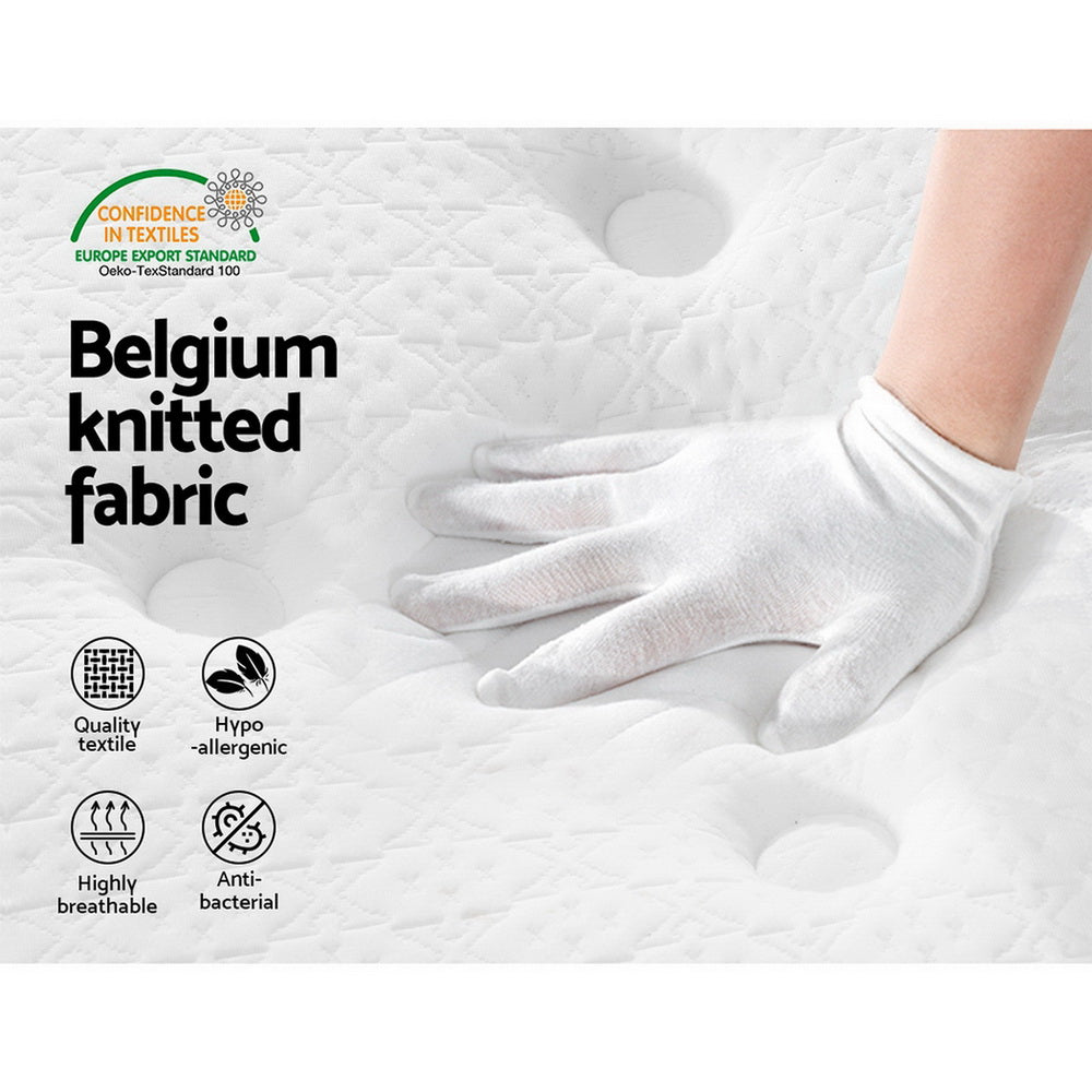 Siena 21cm Thick Euro Top Spring Mattress - Queen
