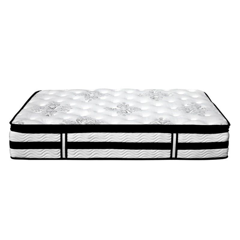 Zaria 34cm Thick Plush Euro Top Pocket Spring Mattress - Queen