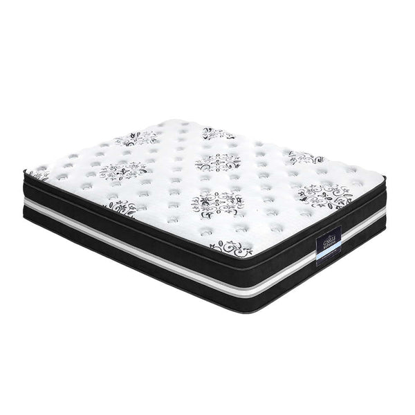 Eleya 34cm Thick Euro Top Cool Gel Pocket Spring Mattress - Double