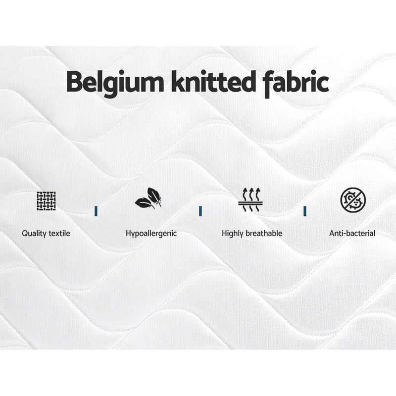 Clement 13cm Tight Top Bonnell Spring Mattress Medium Firm - Queen