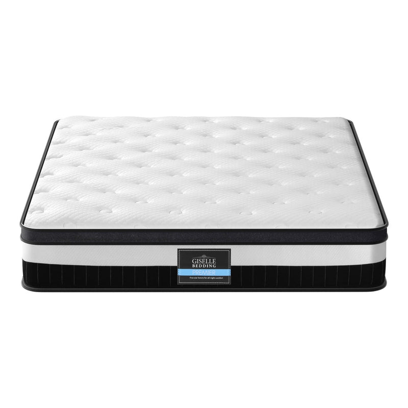 Saffira 30cm Thick Euro Top Pocket Spring Mattress - Queen