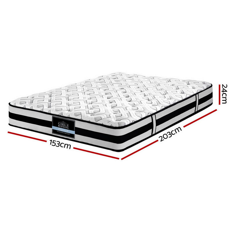 Kent 24cm Thick Tight Top Pocket Spring Mattress - Queen