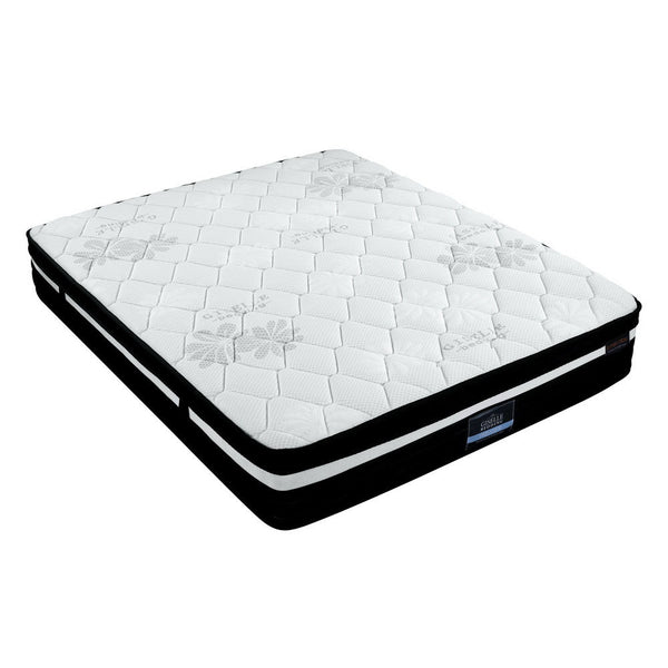 Millie 28cm 7 Zone Pocket Spring Foam Extra Firm Euro Top Mattress - Double