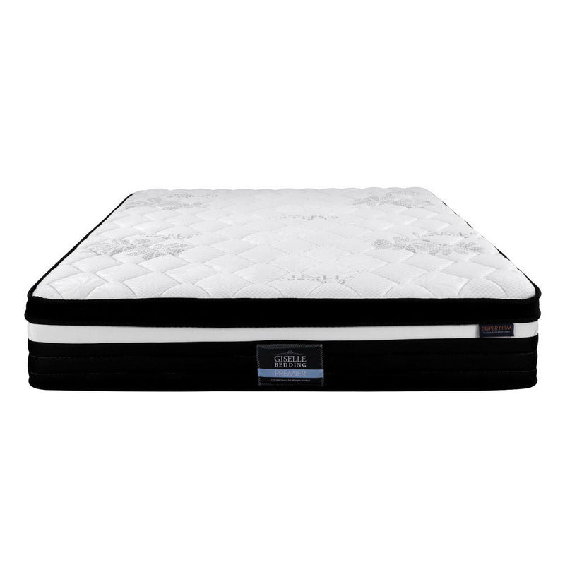 Millie 28cm 7 Zone Pocket Spring Foam Extra Firm Euro Top Mattress - Queen