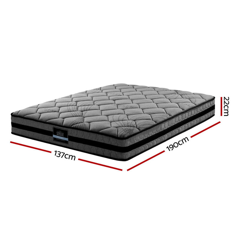 Daytona 22cm Thick Pocket Spring Mattress - Double