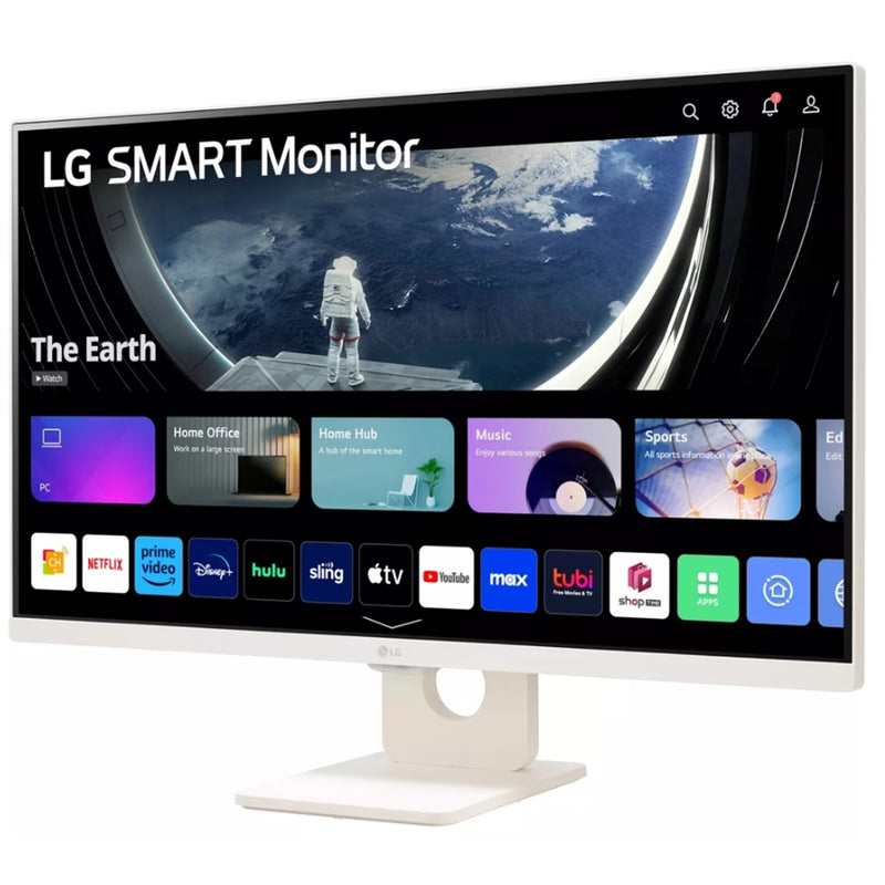 LG 27SR50F-W 27" Full HD Smart Monitor with WebOS White Color