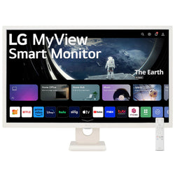 LG 32SR50F-W 31.5" Full HD Smart Monitor with WebOS - White