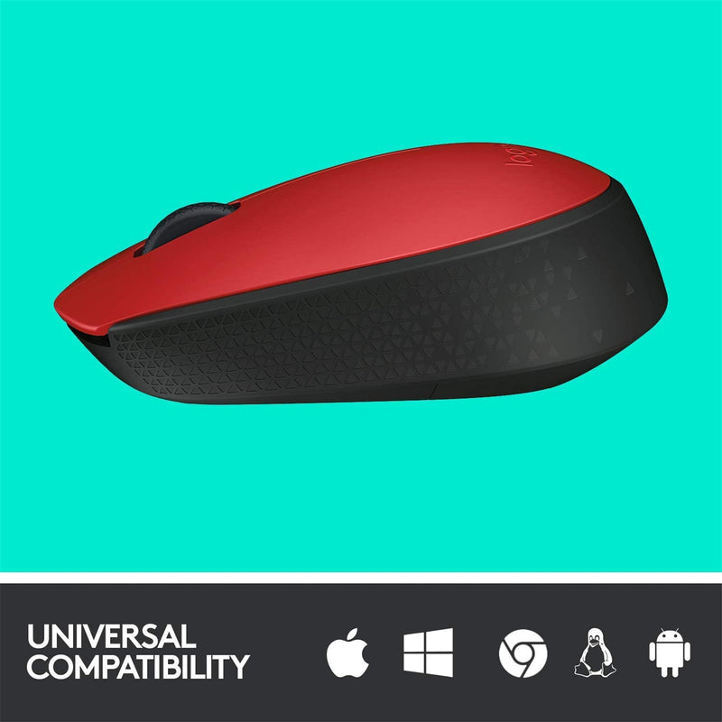 Logitech M171 Wireless Mouse - Red