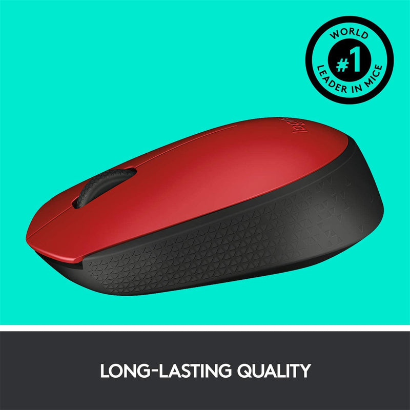 Logitech M171 Wireless Mouse - Red