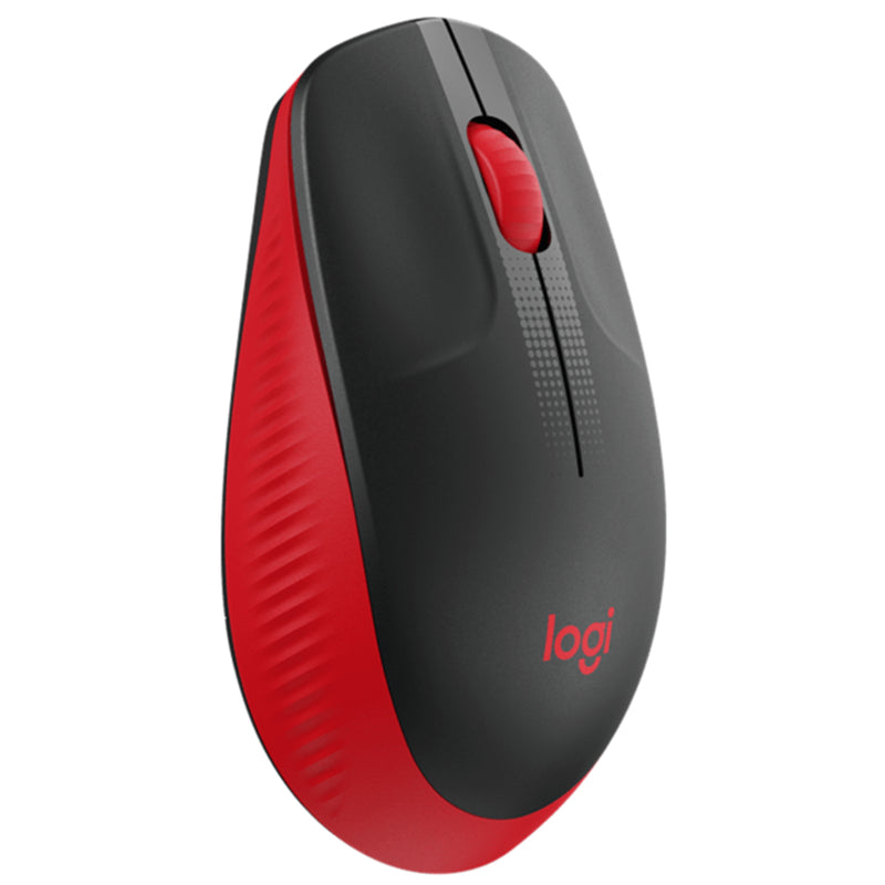 Logitech M190 Full Size Wireless Mouse - Red