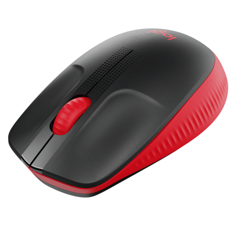 Logitech M190 Full Size Wireless Mouse - Red
