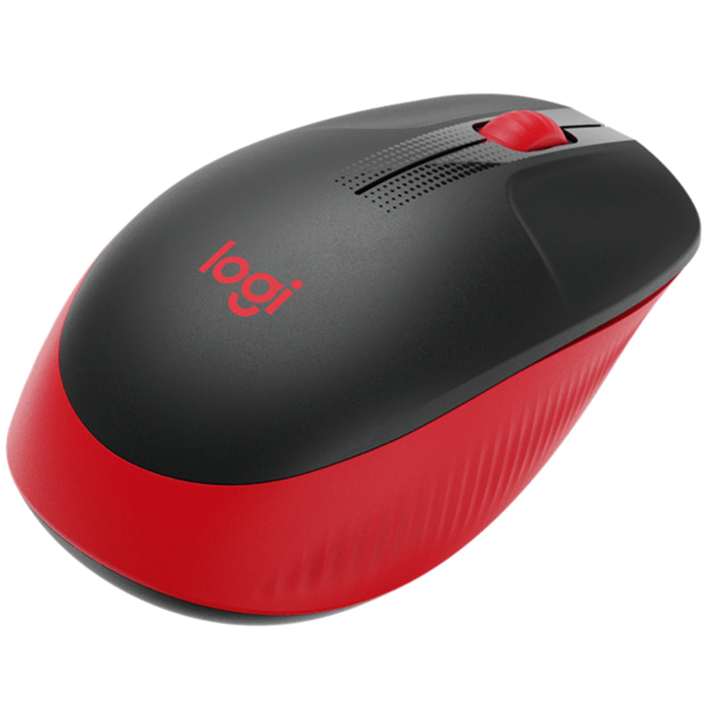 Logitech M190 Full Size Wireless Mouse - Red