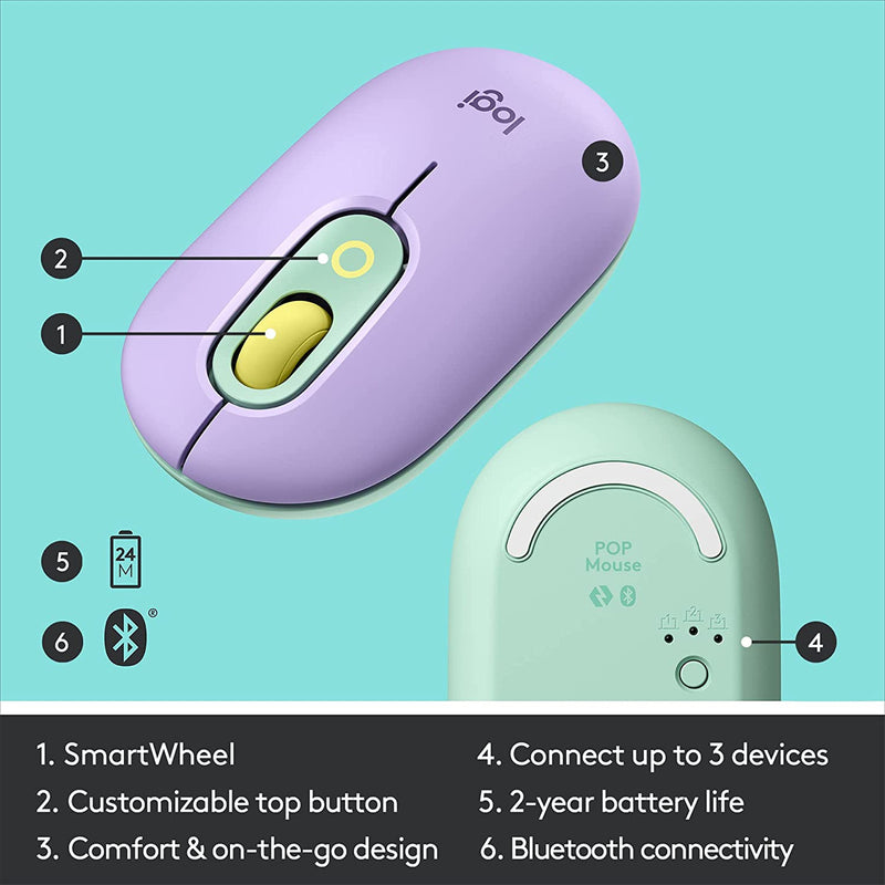 Logitech POP Mouse - Daydream Mint