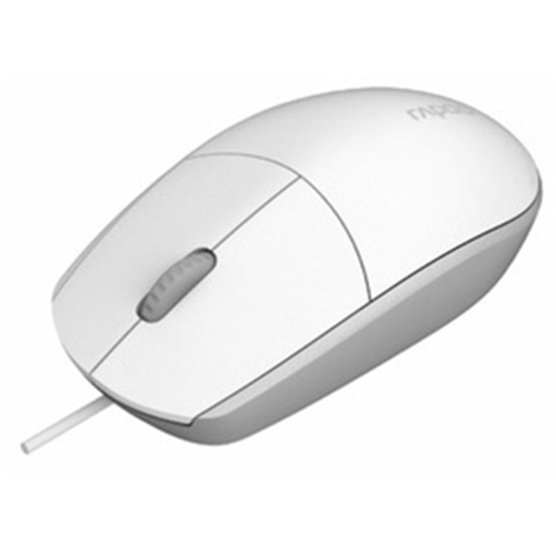 Rapoo N100WHITE N100 Wired Mouse - White