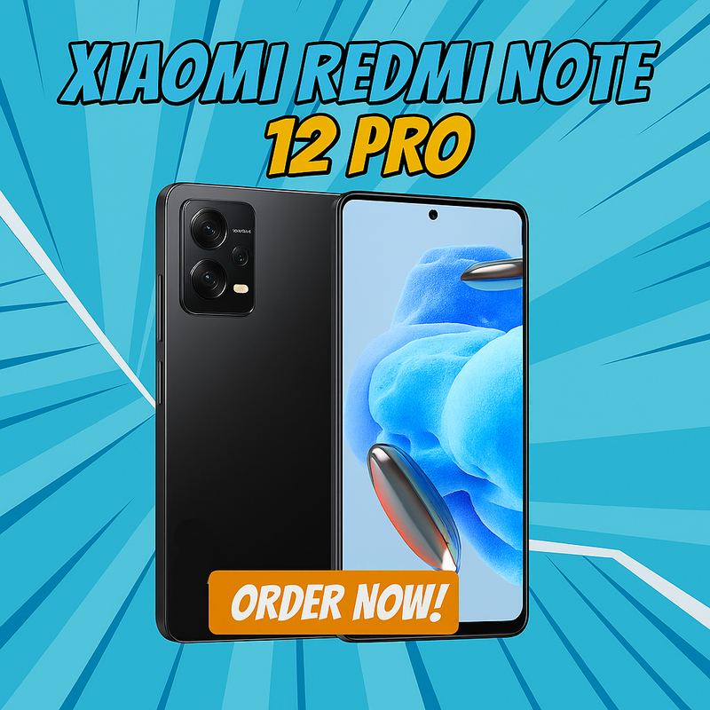 Xiaomi Redmi Note 12 Pro Smartphone 8GB/128GB 6.67" Display 5000mAh 67W Fast Charging (Midnight Black)