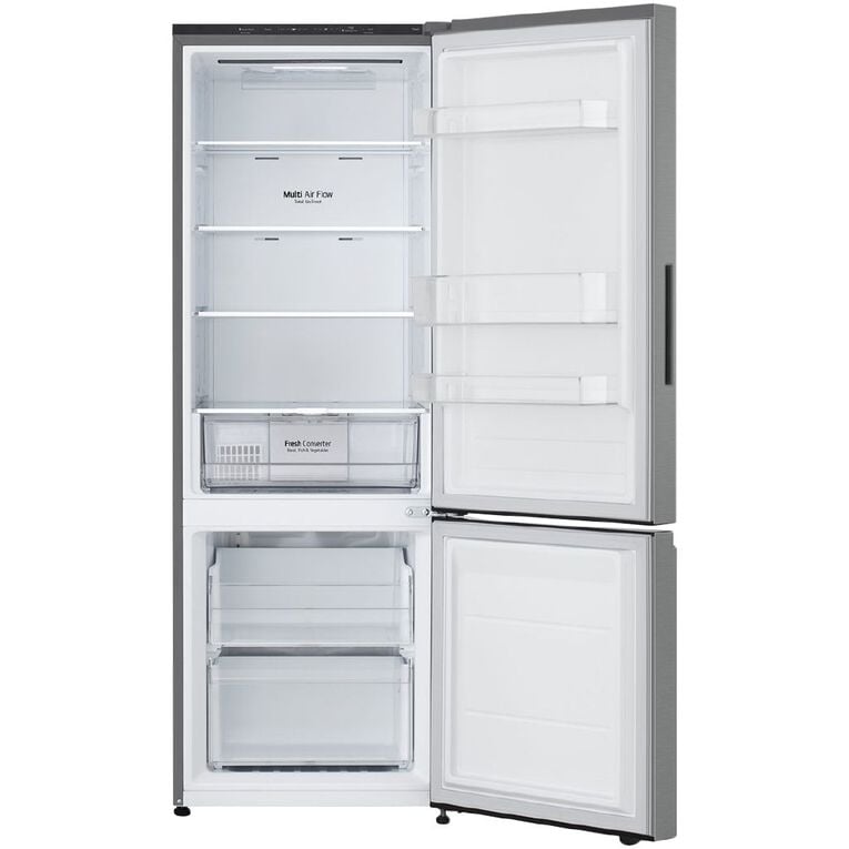 LG 335L Bottom Mount Fridge Freezer - Platinum Silver Finish