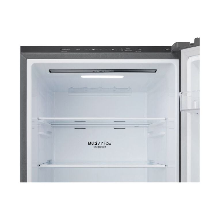 LG 335L Bottom Mount Fridge Freezer - Platinum Silver Finish