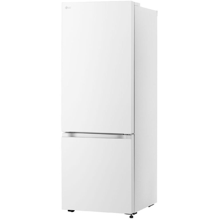 LG 335L Bottom Mount Fridge Freezer - Matte White Finish