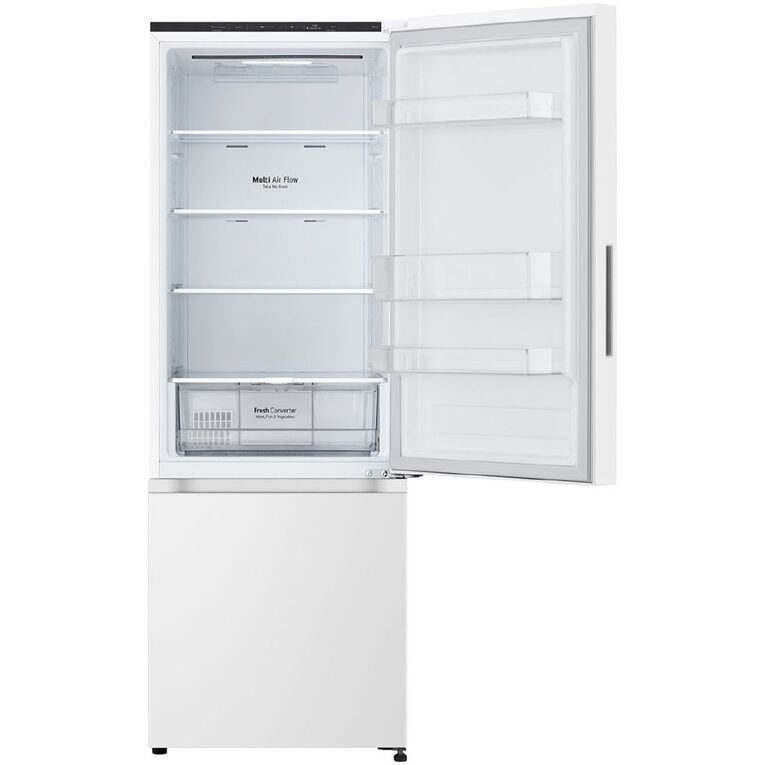 LG 335L Bottom Mount Fridge Freezer - Matte White Finish
