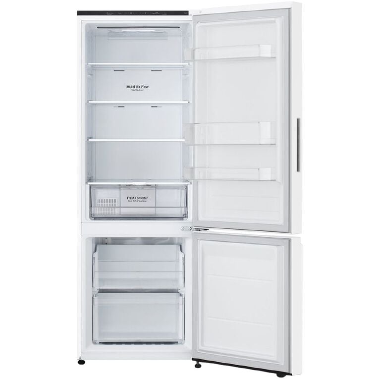 LG 335L Bottom Mount Fridge Freezer - Matte White Finish