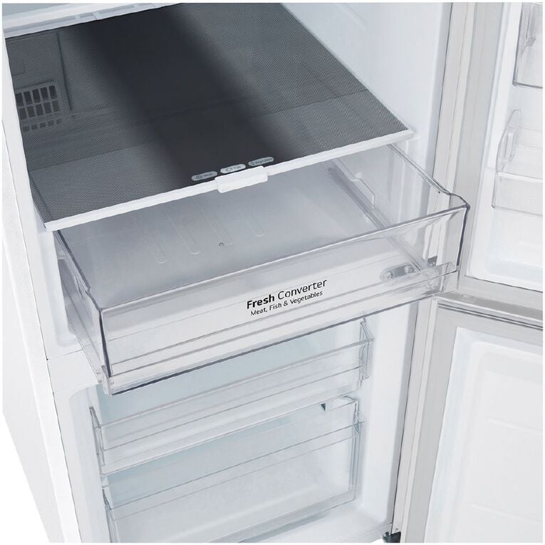 LG 335L Bottom Mount Fridge Freezer - Matte White Finish