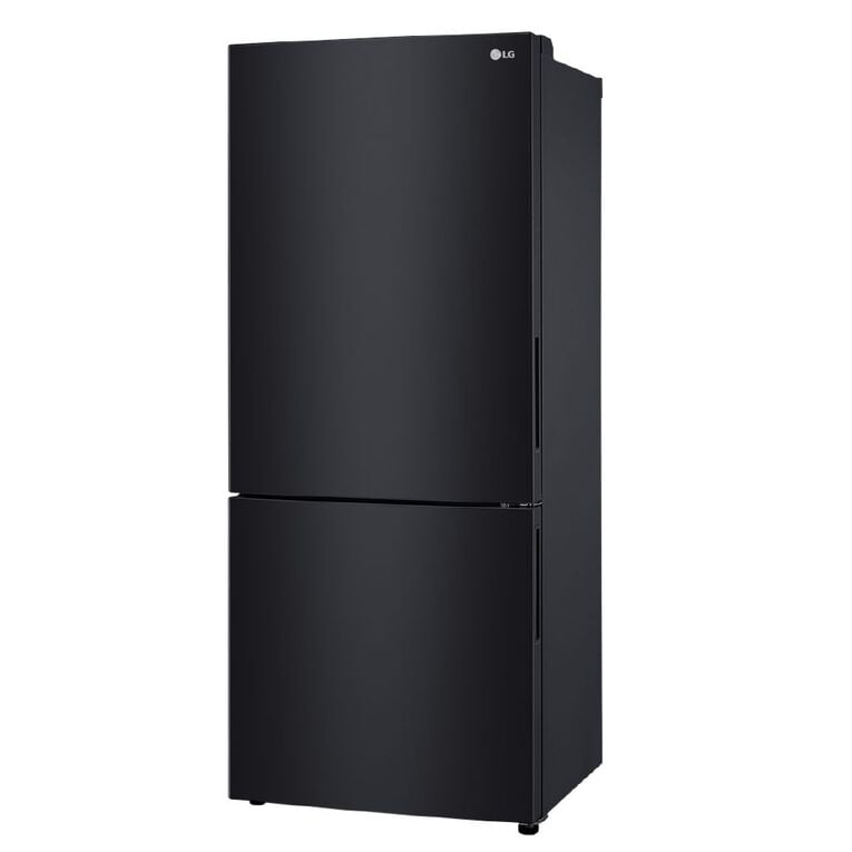 LG 420L Bottom Mount Fridge Freezer - Black Finish
