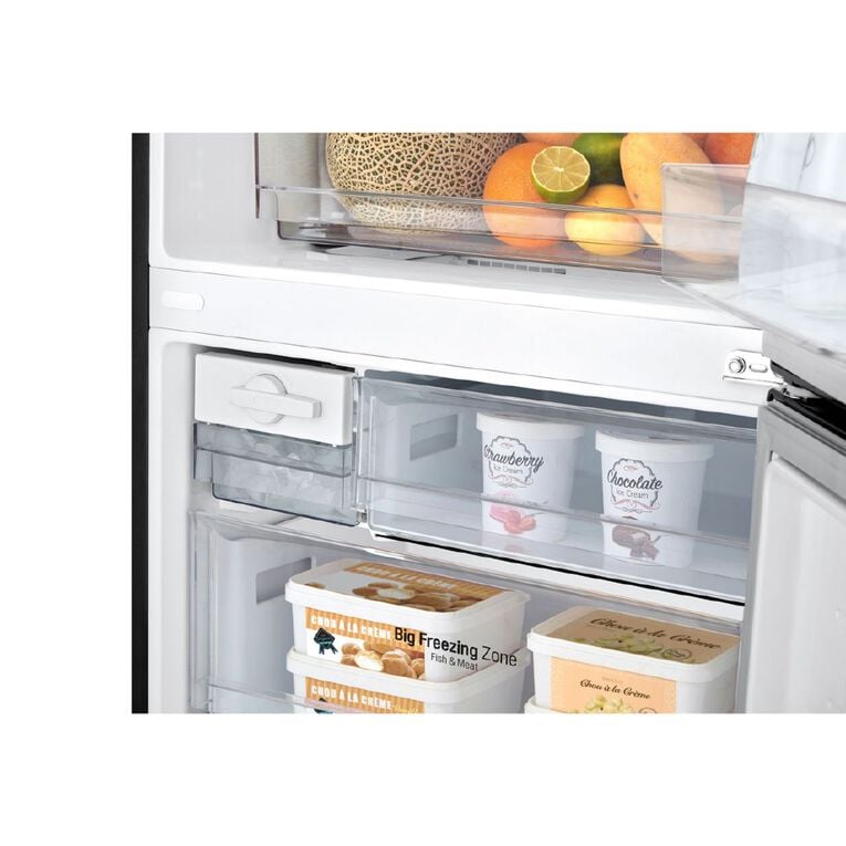 LG 420L Bottom Mount Fridge Freezer - Black Finish