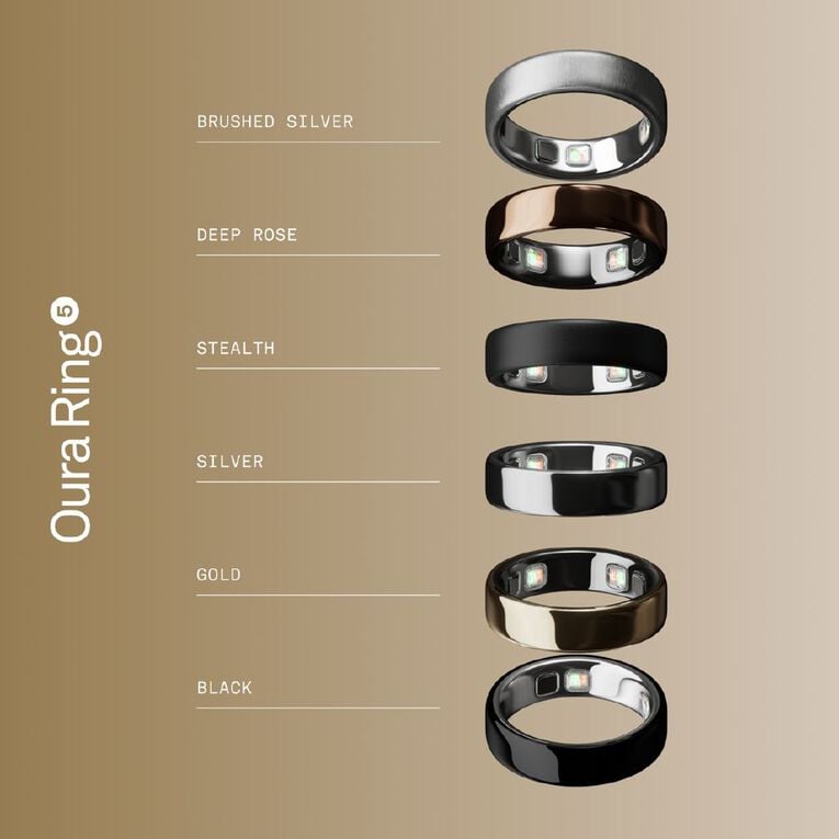 Oura Ring 5 Gold - Size 8