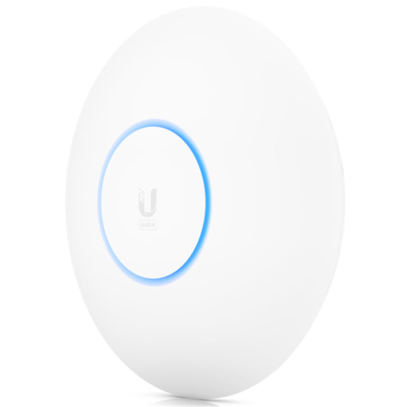 Ubiquiti UniFi U6-LR Dual-Band AX3000 Long Range Indoor Wi-Fi 6 Access Point, 1 x Gigabit LAN, 48V Passive PoE / 802.3at - 16.5W, (PoE Adapter NOT Included)