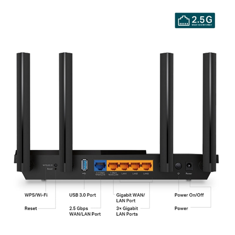 TP-Link Archer AX55 Pro (AX3000) Dual-Band WiFi 6 Multi-Gigabit Router